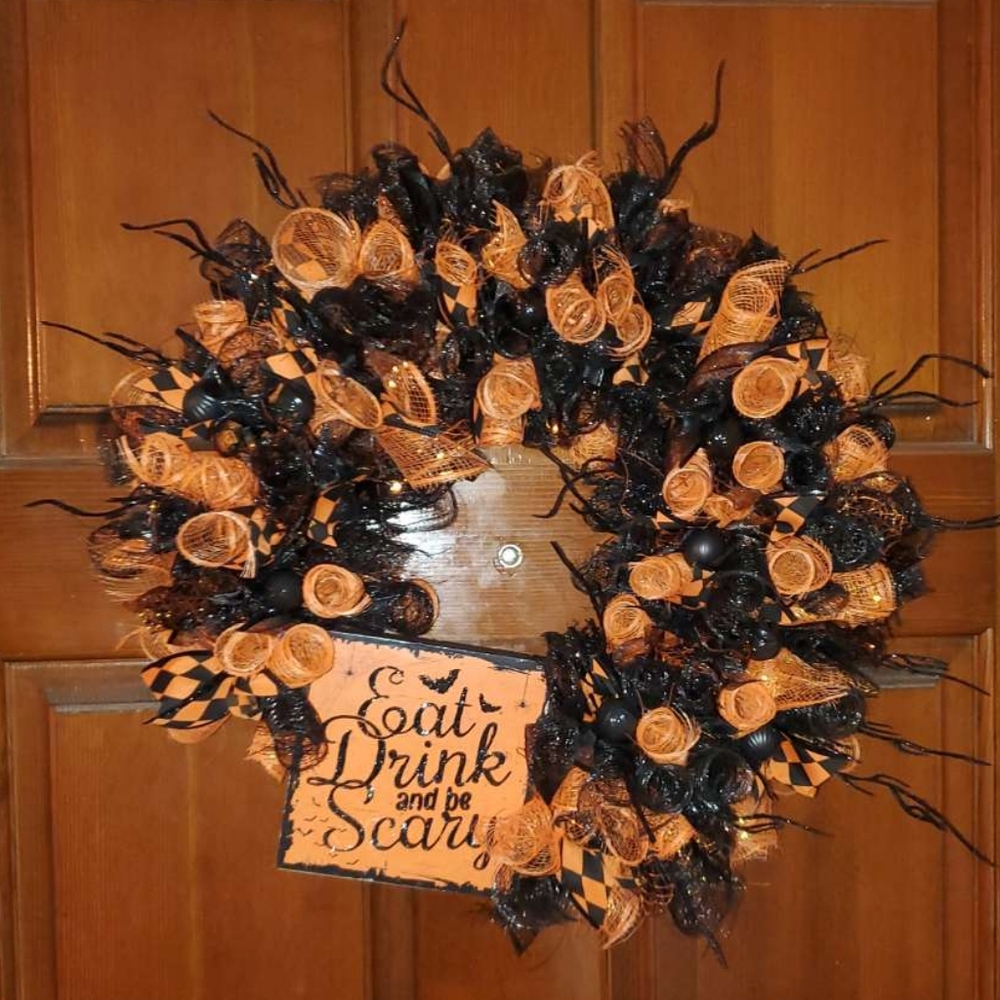Halloween Wreath - Handmade